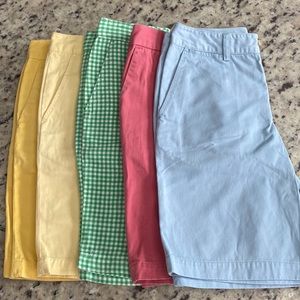 Boys Polo short bundle size 12, yellow shorts have minor stain, tiny hole